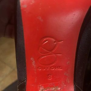 Black tall Guy Ohl stretchy boots size 8